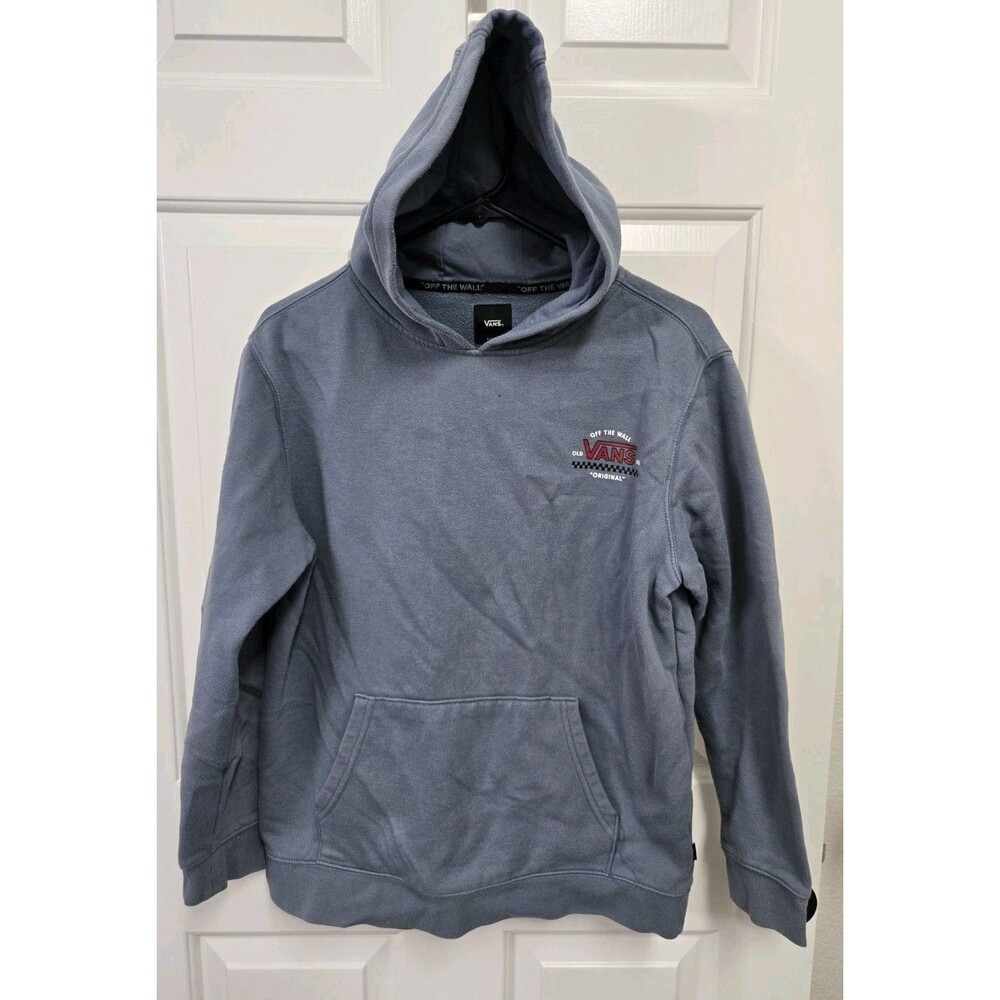 VANS Hoodie Boy XL Blue Skater Skateboarding Thrasher Grunge Pullover Sweater